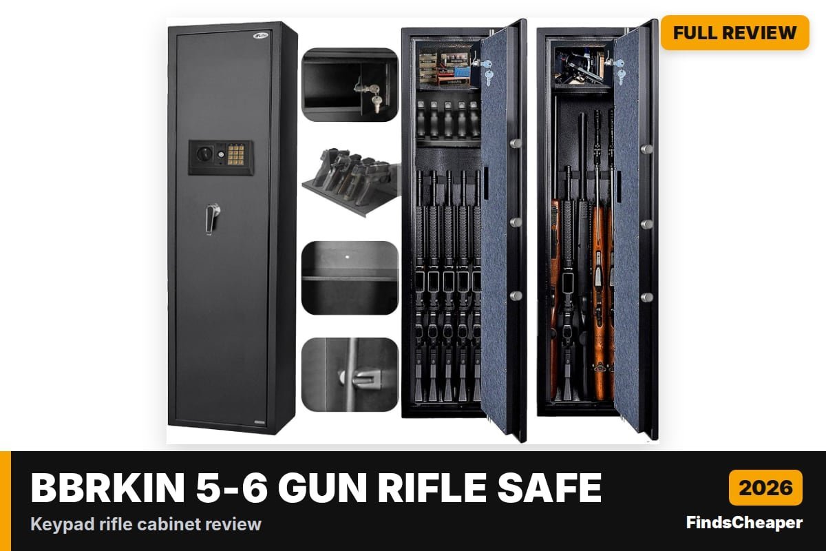 BBRKIN 5-6 Gun Rifle Safe – FindsCheaper