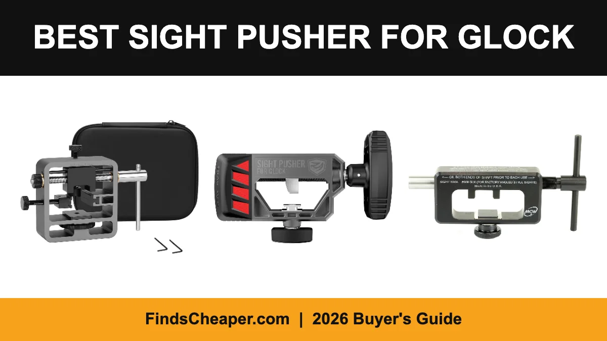 Best sight pusher for Glock: Pridefend, Real Avid and MGW Glock sight tools