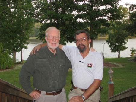 Chris Raper (left) with Massad Ayoob (right) at Lethal Force Institute