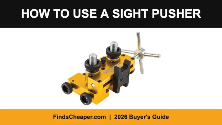 How to use a sight pusher to change a handgun rear sight step by step