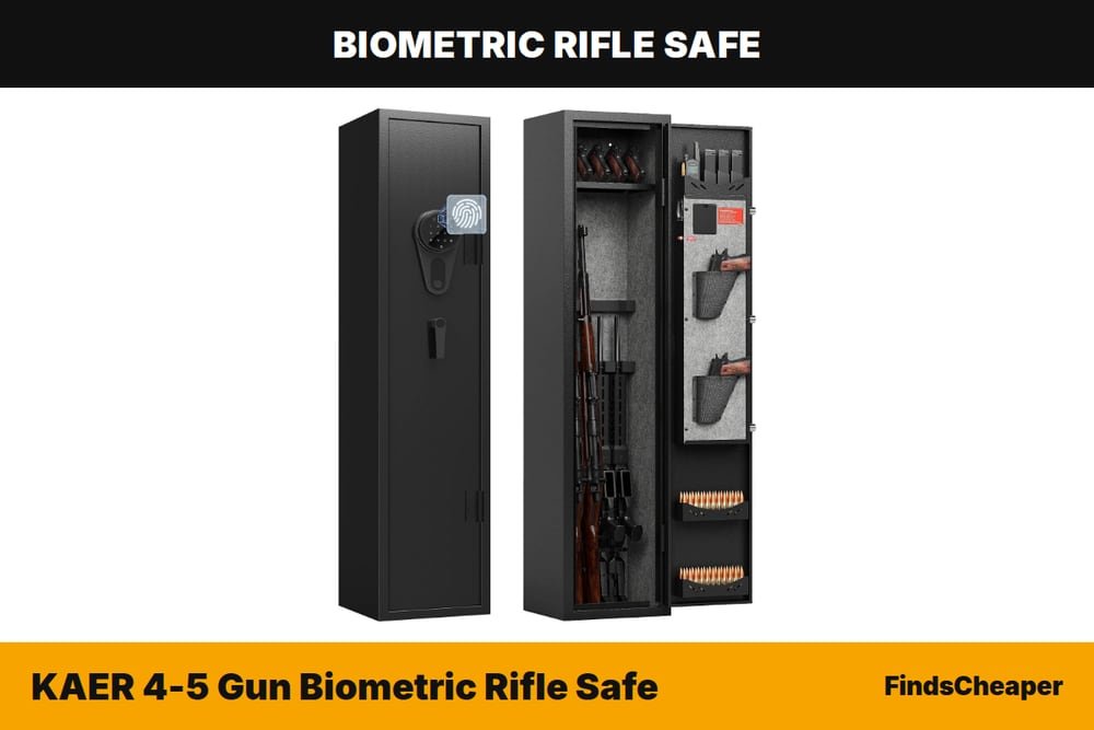 KAER 4-5 Gun Biometric Rifle Safe biometric rifle safe