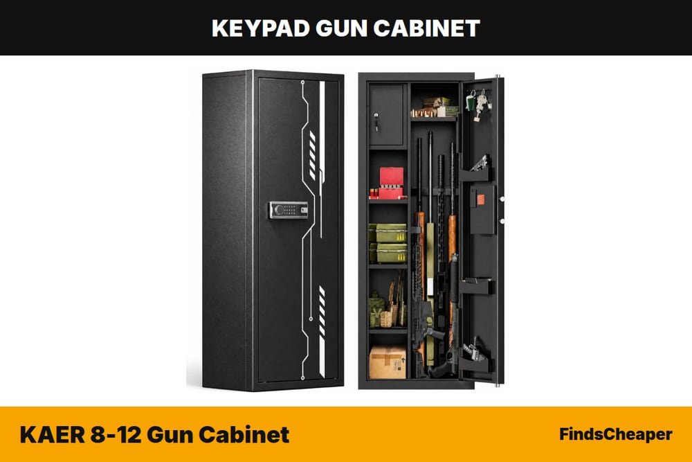 KAER 8-12 Gun Cabinet keypad gun cabinet