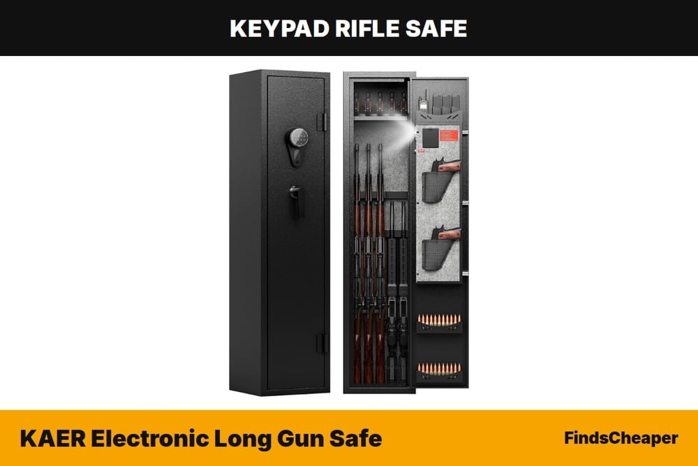 KAER Electronic Long Gun Safe keypad rifle safe