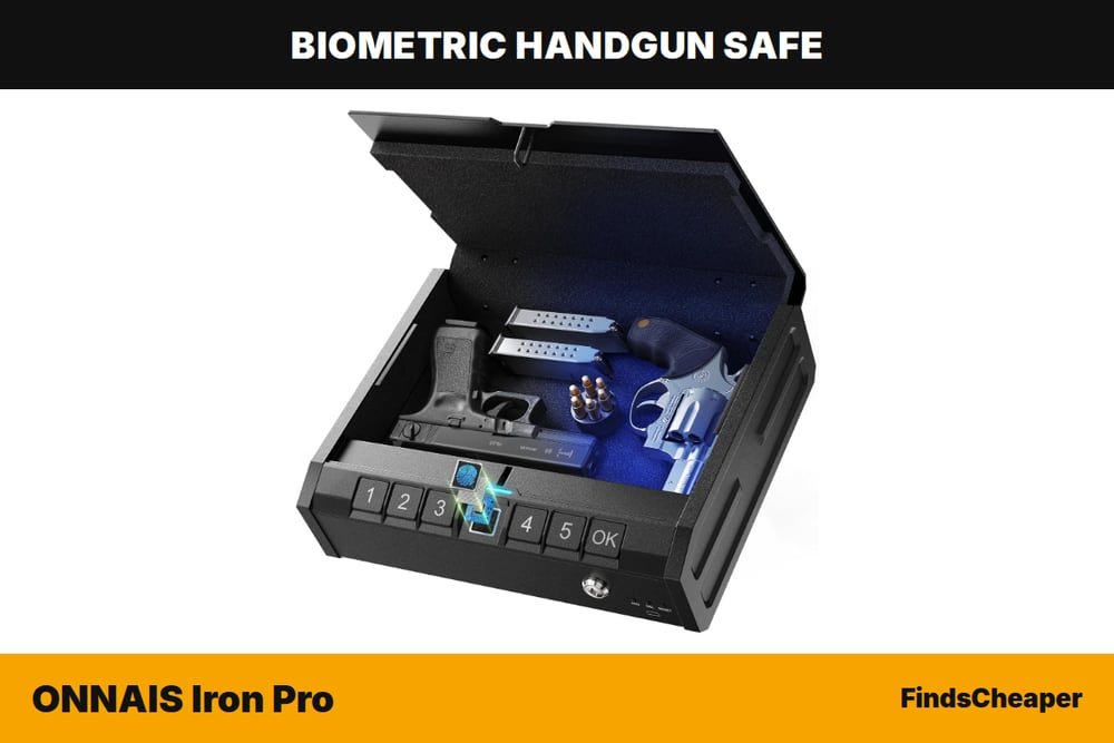 ONNAIS Iron Pro biometric handgun safe