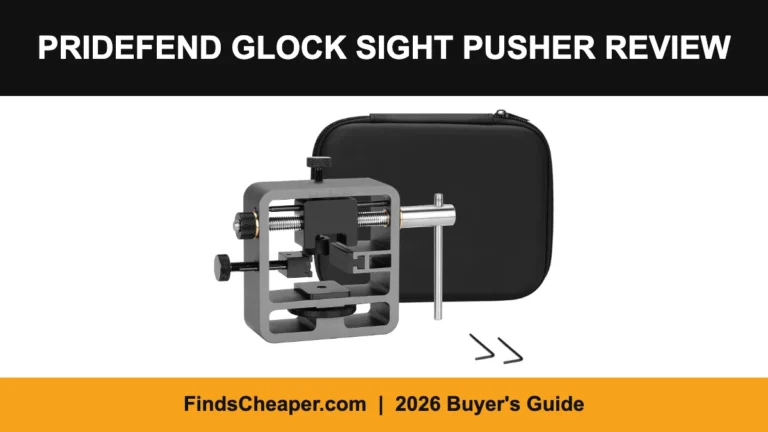 Pridefend Glock sight pusher review for Glock square slides