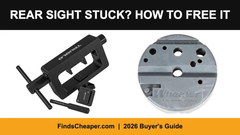 Rear sight stuck and will not move: how to free a seized handgun sight