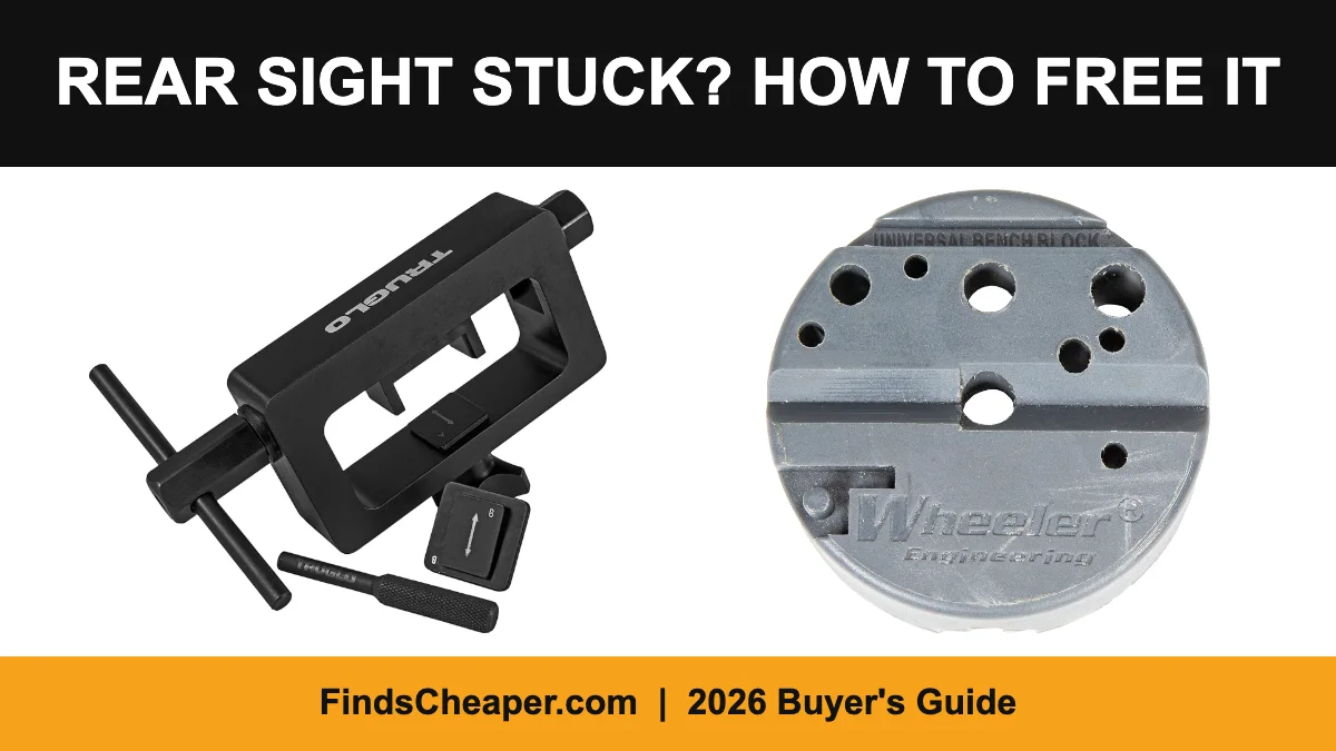 Rear sight stuck and will not move: how to free a seized handgun sight