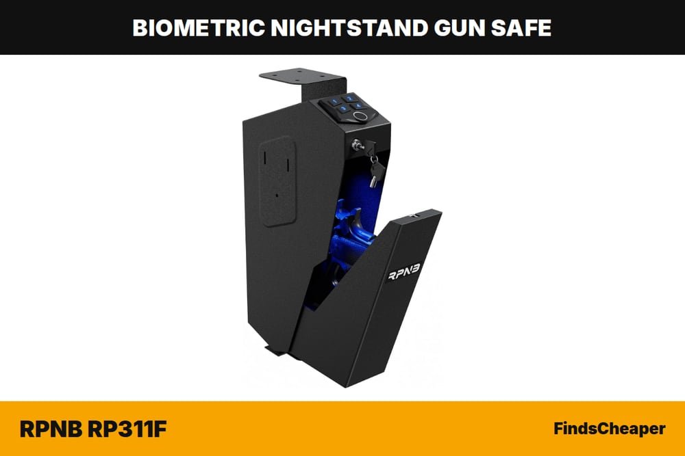 RPNB RP311F biometric nightstand gun safe