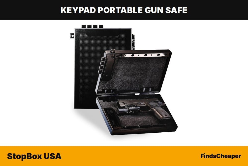 StopBox USA keypad portable gun safe