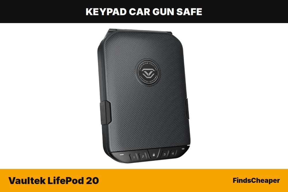 Vaultek LifePod 20 keypad car gun safe