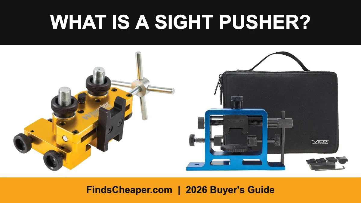 What is a sight pusher: the handgun tool that moves dovetail sights