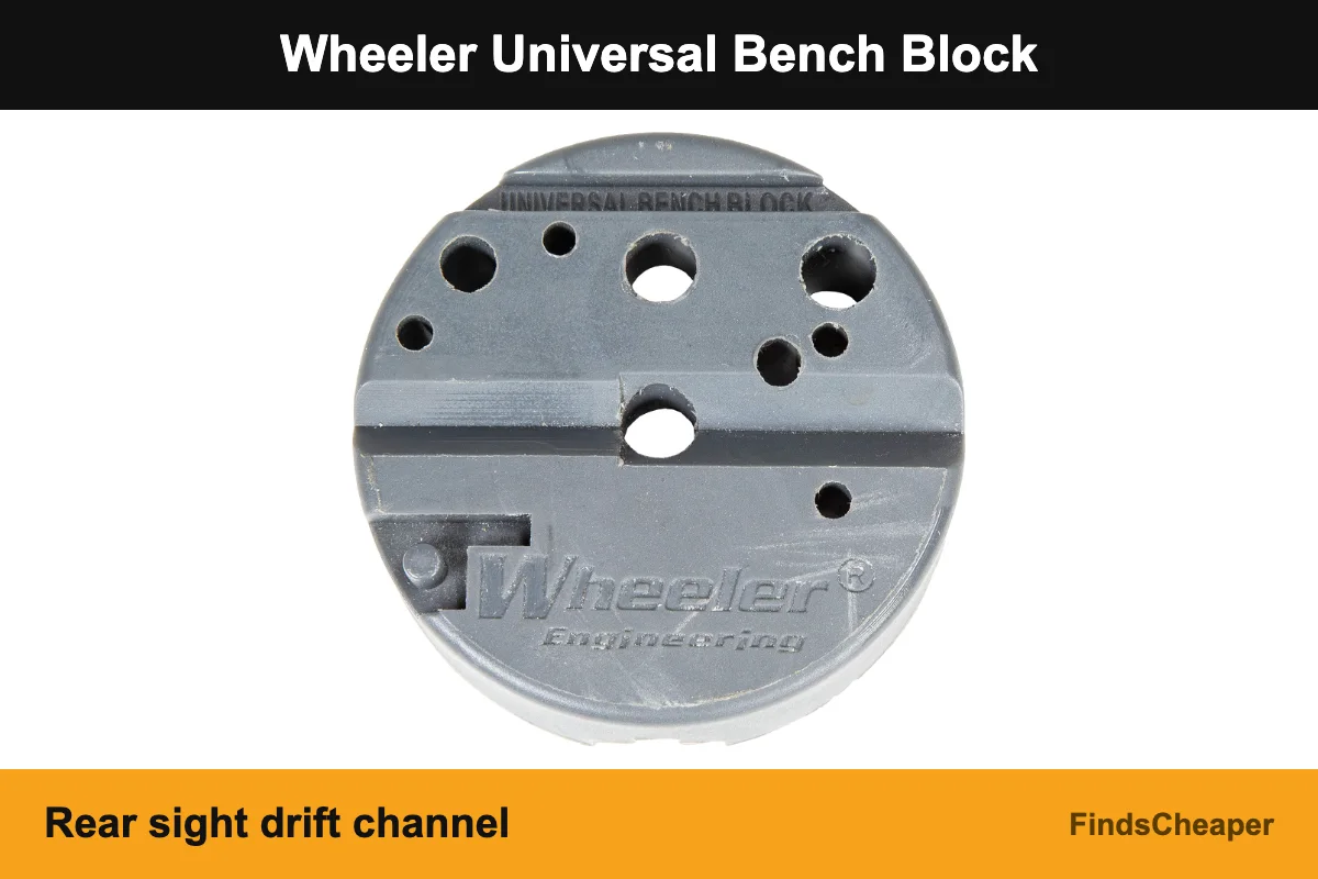 Wheeler Universal Bench Block: rear sight drift channel (rear sight stuck? how to free it)